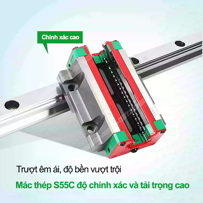 Giới thiệu các dòng ray trượt vuông Hiwin 5 001 MGN HGH HGW MGW EGH EGW 4 con truot ray truot vuong hiwin cncmotion.vn wtm