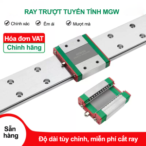 Giới thiệu các dòng ray trượt vuông Hiwin 4 MGN MGW 2 con truot ray truot vuong hiwin cncmotion.vn wtm