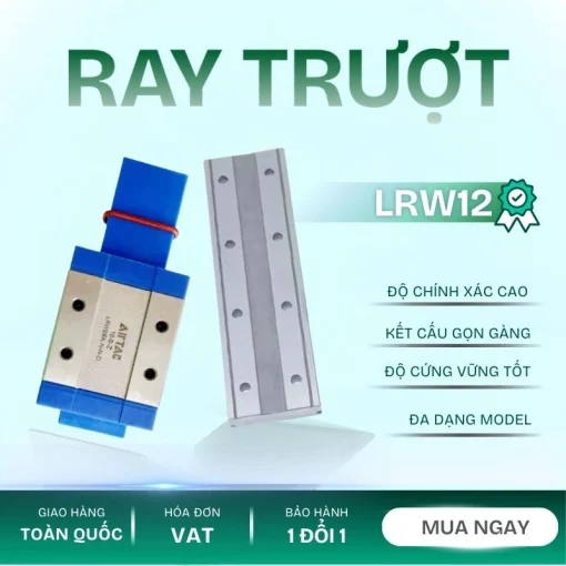 Ray trượt tuyến tính mini bản rộng LRW12L1X590S15AN