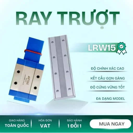 Ray trượt tuyến tính mini bản rộng LRW15L1X190S15AN