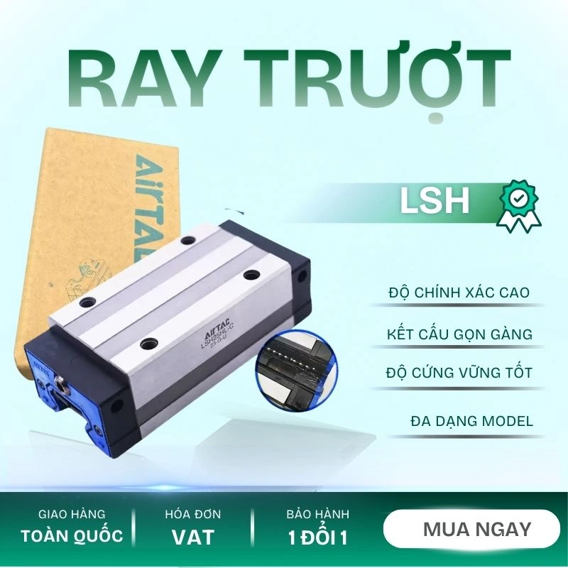 Thanh trượt vuông tiêu chuẩn LSH35BK-HN