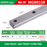 Rayn trượt vuông mini MGNR15R (Hiwin type)