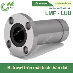 Con trượt tròn mặt bích tròn thân dài LMF-LUU (Bi trượt tròn)