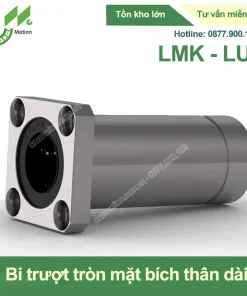 Con trượt tròn mặt bích vuông thân dài LMK-LUU (Bi trượt tròn)