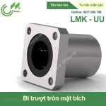 Con trượt tròn mặt bích vuông thân ngắn LMK-UU (Bi trượt tròn)