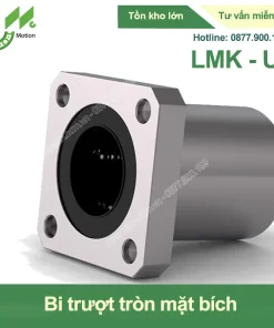 Con trượt tròn mặt bích vuông thân ngắn LMK-UU (Bi trượt tròn)