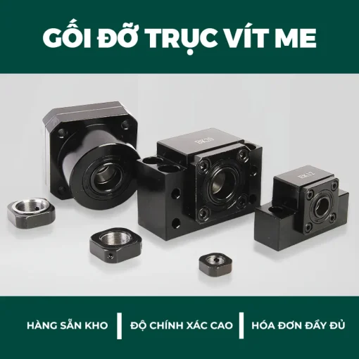 Gối đỡ trục vít me BK12 - Ảnh 5