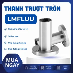 Con trượt tròn mặt bích tròn thân dài LMF20LUU (Bi trượt tròn)