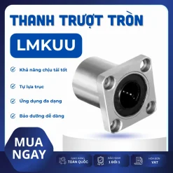 Con trượt tròn mặt bích vuông thân ngắn LMK8UU (Bi trượt tròn)