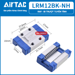 LRM12BKLH copy dJPHF 1 Con trượt vuông LRM12 - Airtac ( MGN12)
