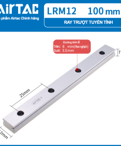 Ray trượt vuông mini tiêu chuẩn - gá trên LRM12RLX100H ( MGR12R 100mm )
