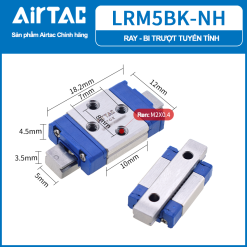 LRM5BKLH copy uhThT 1 Con trượt vuông LRM5 - Airtac ( MGN5)
