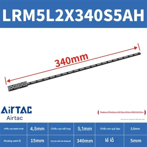 Thanh trượt mở rộng LRM5L2X340S5AH - Ảnh 2