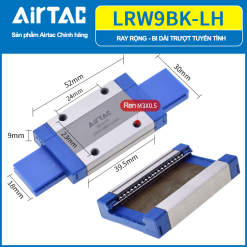 LRW9BK NH copy TSJsE Con trượt vuông mini bản rộng thân dài LRW9BKNH ( MGW9C )