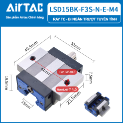 Con trượt vuông LSD15 - Airtac ( EGW) 12 LSD15BK F1N N E M4 r 6FMoM 5 LSD15BK F1N N E M4 r 6FMoM 5 Con trượt vuông LSD15 - Airtac ( EGW)