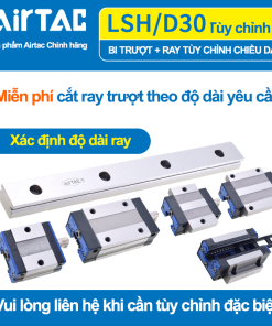 Con trượt vuông bản rộng thân ngắn LSD30BK-F1S-N-E-M6 ( EGW30CA gá trên )