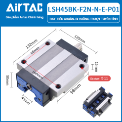 Con trượt vuông cao tải bản rộng thân dài LSH45BK-F3L-N-E-P01 ( HGW45CC gá 2 chiều ) 14 LSH45BK F2N N E PO120r ifGcR LSH45BK F2N N E PO120r ifGcR Con trượt vuông cao tải bản rộng thân dài LSH45BK-F3L-N-E-P01 ( HGW45CC gá 2 chiều )