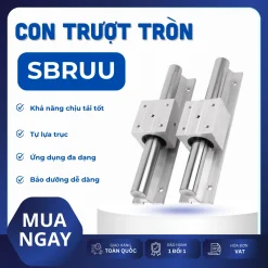 Con trượt tròn có đế thân ngắn SBR12UU (Bi trượt tròn có đế)