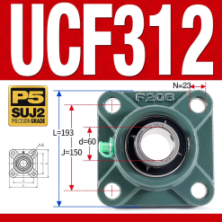 Gối đỡ vòng bi UCF312 (Dày nặng - Đường kính trong 60 mm)