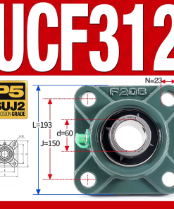 Gối đỡ vòng bi UCF312 (Dày nặng - Đường kính trong 60 mm)