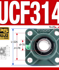 Gối đỡ vòng bi UCF314 (Dày nặng - Đường kính trong 70 mm)