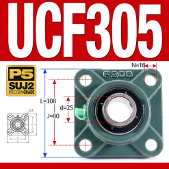 Gối đỡ vòng bi UCF305 (Dày nặng - Đường kính trong 25 mm)
