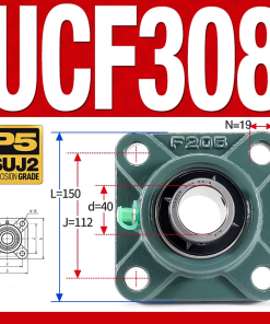 Gối đỡ vòng bi UCF308 (Dày nặng - Đường kính trong 40 mm)