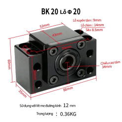 Gối đỡ BK20