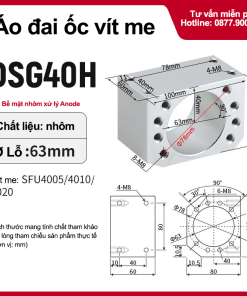 Áo đai ốc trục vít me DSG chi tiết