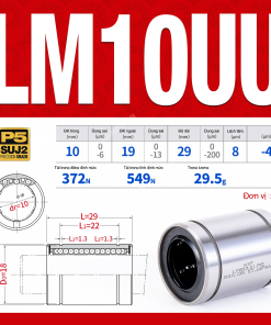 Con trượt tròn thân ngắn LM10UU (Bi trượt tròn)