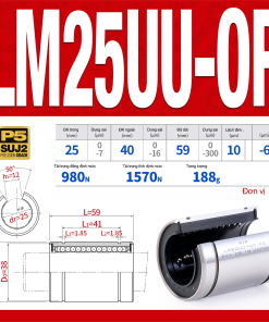 Con trượt tròn khuyết LM25OPUU (Bi trượt tròn khuyết)
