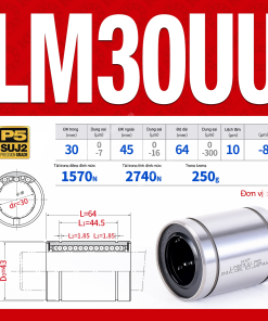 Con trượt tròn thân ngắn LM30UU (Bi trượt tròn)