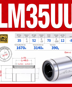 Con trượt tròn thân ngắn LM35UU (Bi trượt tròn)
