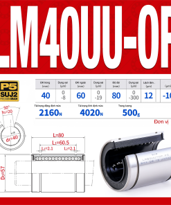 Con trượt tròn khuyết LM40OPUU (Bi trượt tròn khuyết)