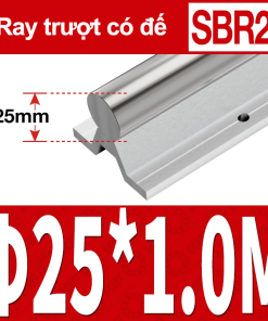 Thanh trượt tròn có đế SBR25 (1M) (Ray trượt tròn có đế)