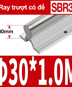 Thanh trượt tròn có đế SBR30 (1M) (Ray trượt tròn có đế)
