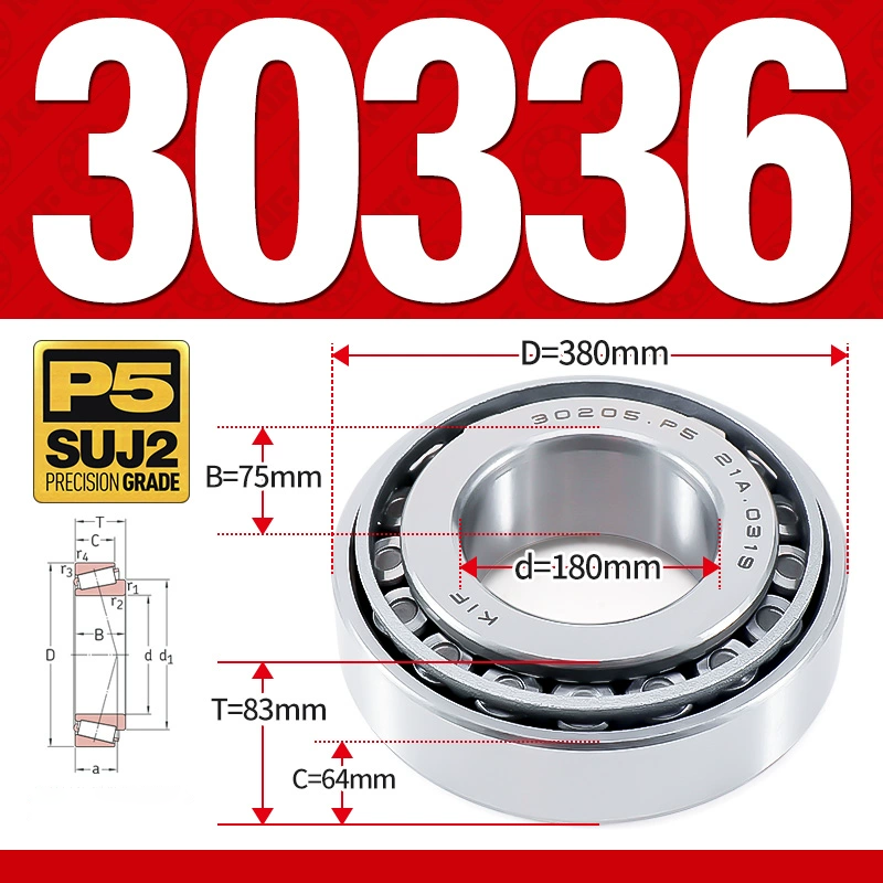 Vòng bi côn 1 dãy bi - bạc đạn bánh xe 30338  (Kích thước -  190*400*86 mm)