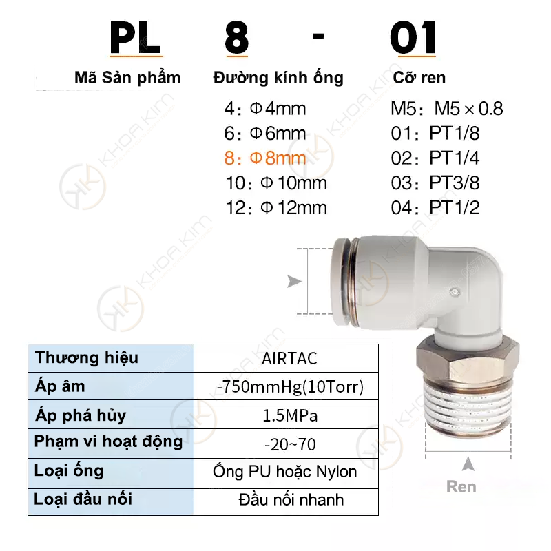 Nối nhanh PL - Airtac chính hãng 4 001 PL Chon SP copy 001 PL Chon SP copy Nối nhanh PL - Airtac chính hãng