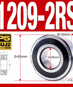 Vòng bi - bạc đạn tự lựa 1209-2RS  (Phớt cao su - 45*85*19 mm)