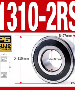 Vòng bi - bạc đạn tự lựa 1310-2RS  (Phớt cao su - 50*110*27 mm)