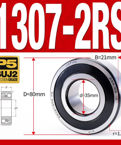 Vòng bi - bạc đạn tự lựa 1307-2RS  (Phớt cao su - 35*80*21 mm)