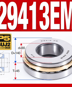 Vòng bi đĩa bay chặn trục - bạc đạn cà na chặn trục 29413M (lồng cách bi Đồng -  65*140*45 mm)