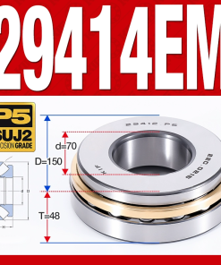 Vòng bi đĩa bay chặn trục - bạc đạn cà na chặn trục 29414M (lồng cách bi Đồng -  70*150*48 mm)