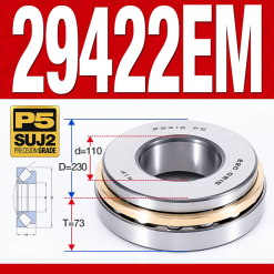 Vòng bi đĩa bay chặn trục - bạc đạn cà na chặn trục 29422M (lồng cách bi Đồng -  110*230*73 mm)