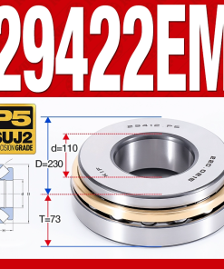 Vòng bi đĩa bay chặn trục - bạc đạn cà na chặn trục 29422M (lồng cách bi Đồng -  110*230*73 mm)