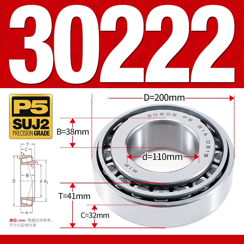 Vòng bi côn 1 dãy bi - bạc đạn bánh xe 30222  (Kích thước -  110*200*41 mm)