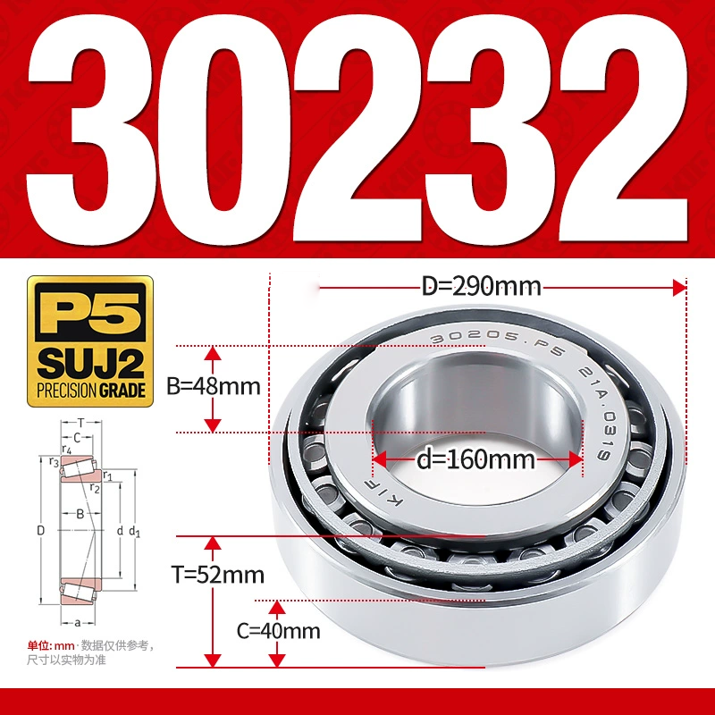 Vòng bi côn 1 dãy bi - bạc đạn bánh xe 30232  (Kích thước -   160*290*52 mm)