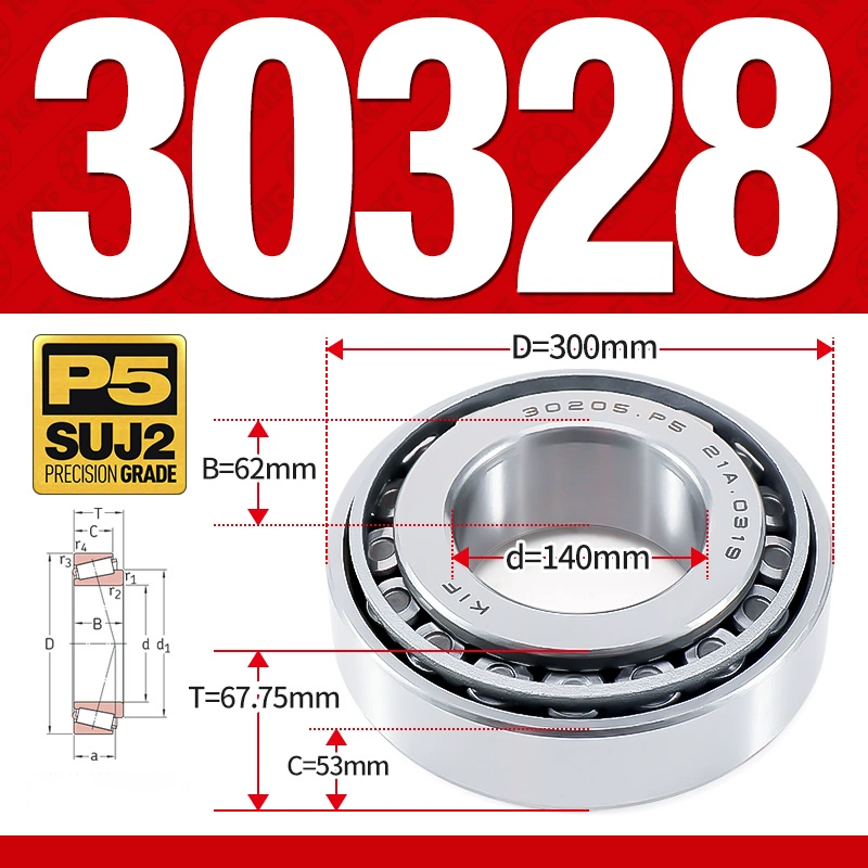 Vòng bi côn 1 dãy bi - bạc đạn bánh xe 30328  (Kích thước -  140*300*67,75 mm)