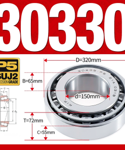 Vòng bi côn 1 dãy bi - bạc đạn bánh xe 30330  (Kích thước -  150*320*72 mm)