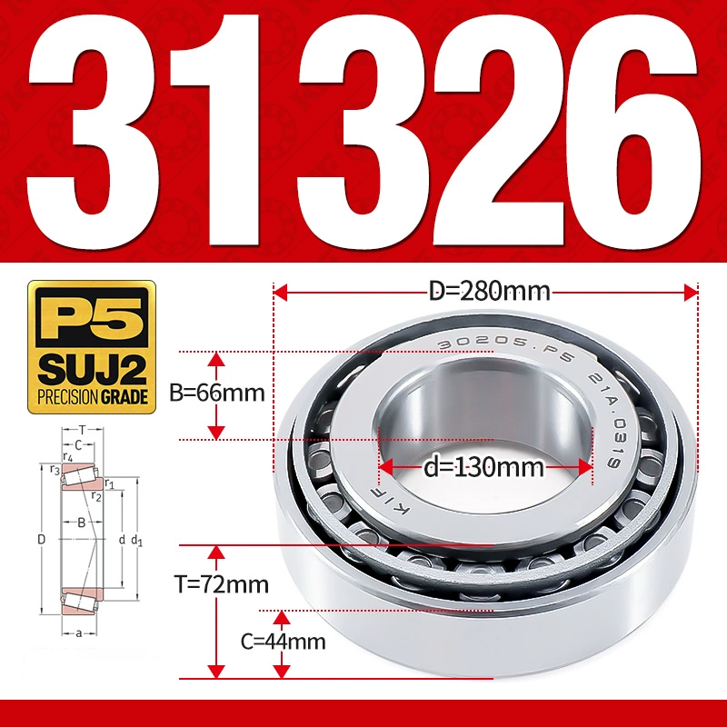 Vòng bi côn 1 dãy bi - bạc đạn bánh xe 31326 (Kích thước -  130*280*72 mm)